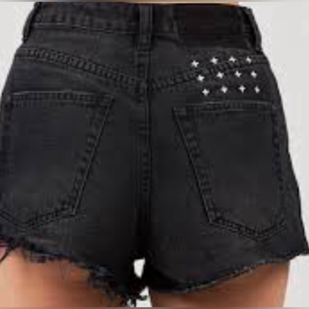 Ksubi cut off denim shorts